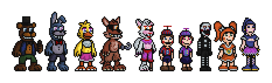 Image - Unused Characters.png | Super FNaF Wiki | FANDOM Powered By Wikia