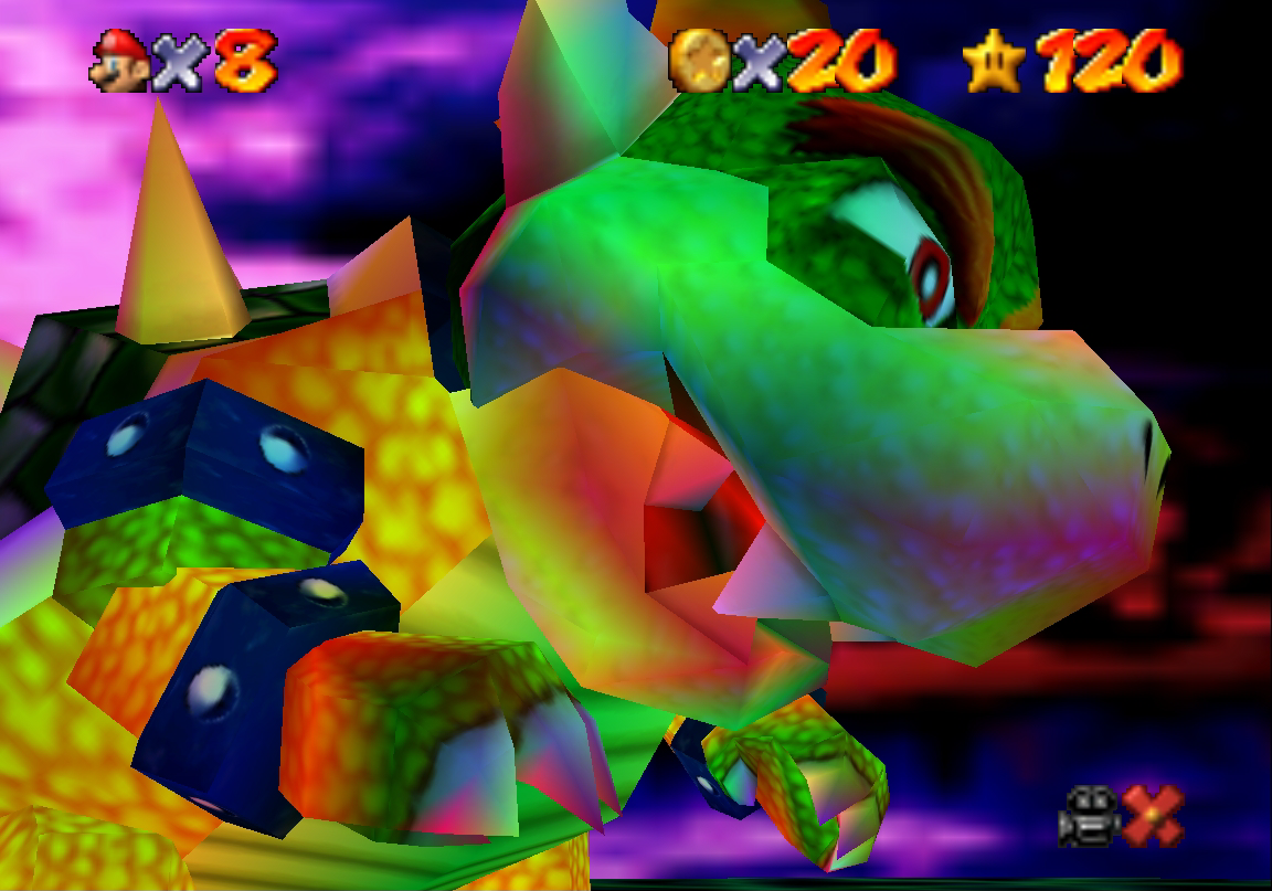 Image Rainbow Bowser N64png Super Mario 64 Official Wikia Fandom 6658