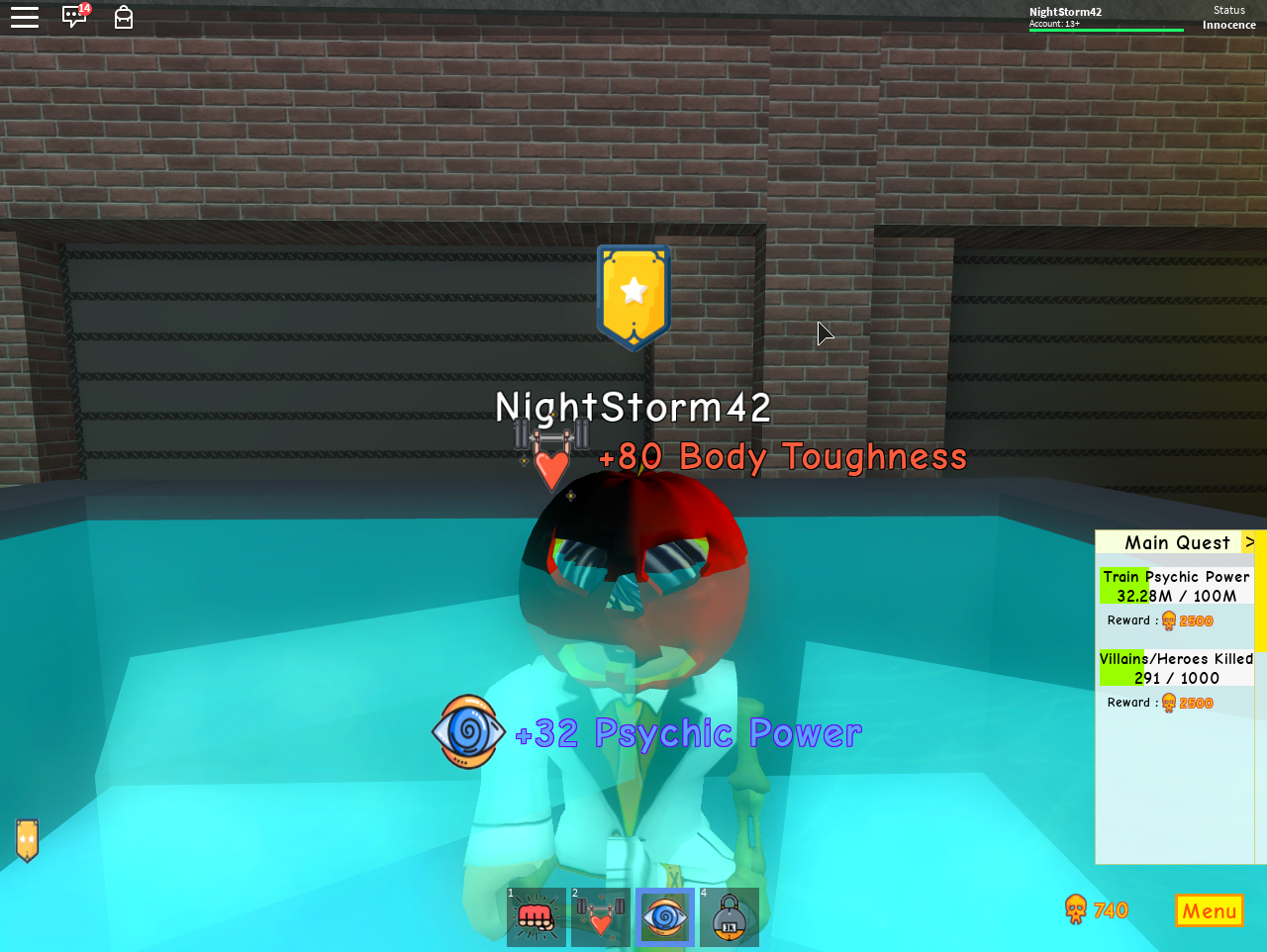 Body Toughness The Super Power Training Simulator Wiki Fandom - roblox star simulator quests