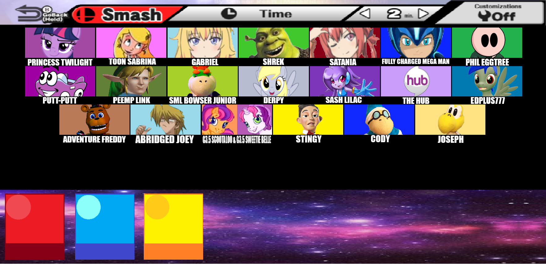 List Of Characters Super Smash Bros Lawl Toon Brother Location