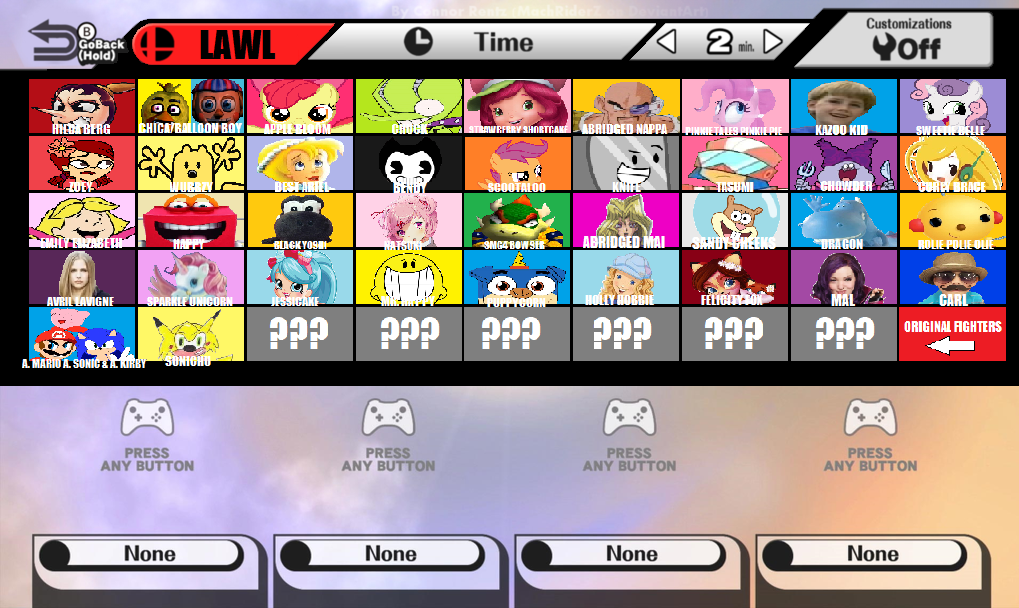 List of Characters (REMASTERED)  Super Smash Bros. Toon 