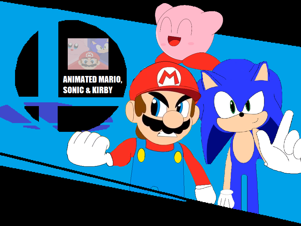 animated mario sonic kirby