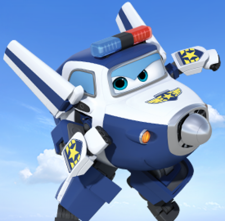 super wings police plane