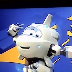 super wings white plane