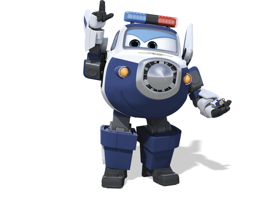 super wings police car