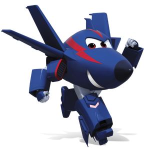 super wings blue plane