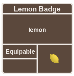 Lemon Badge Super Cube Cavern Wiki Fandom - roblox movie maker 3 badge