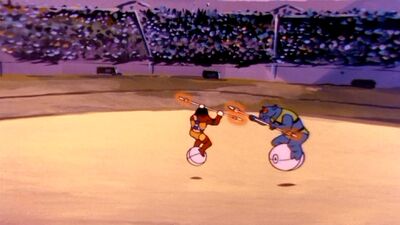 Gyro-jousting
