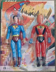 Superman and Spider-Man (Power-Man figures)