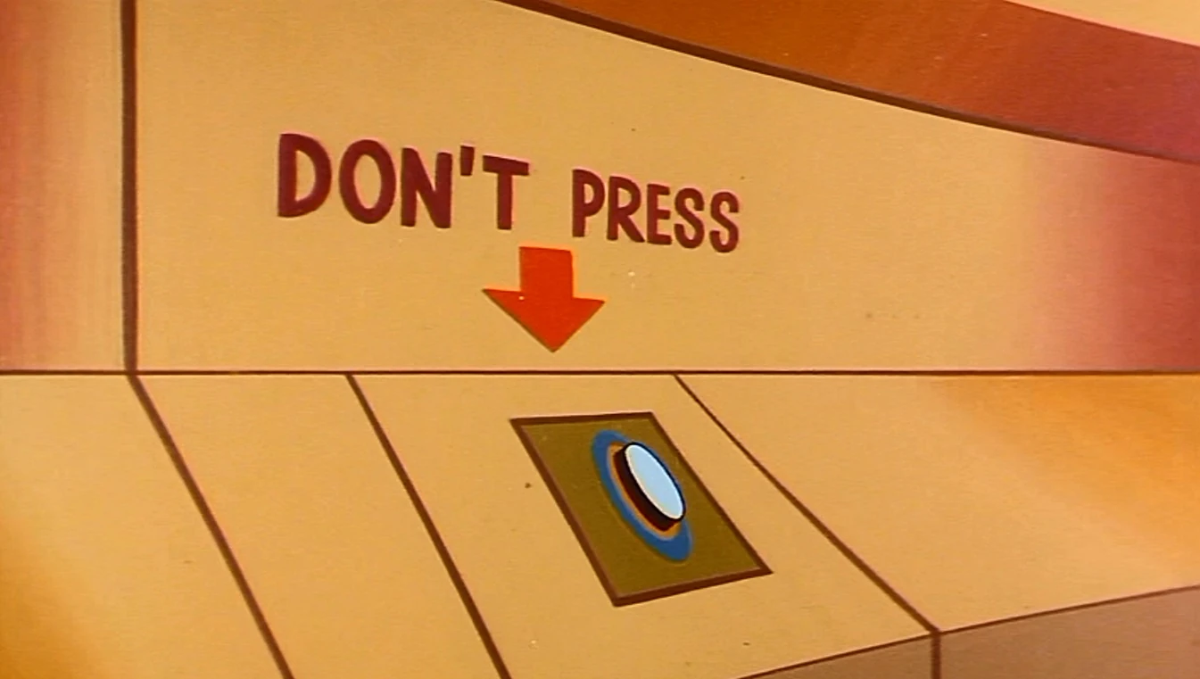 'Don't Press' button SuperFriends Wiki FANDOM powered by Wikia