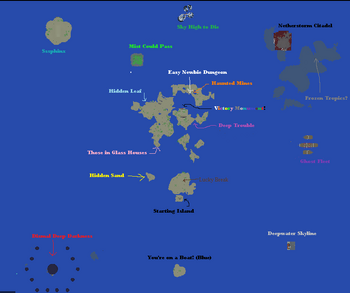Sunburn Islands Map.