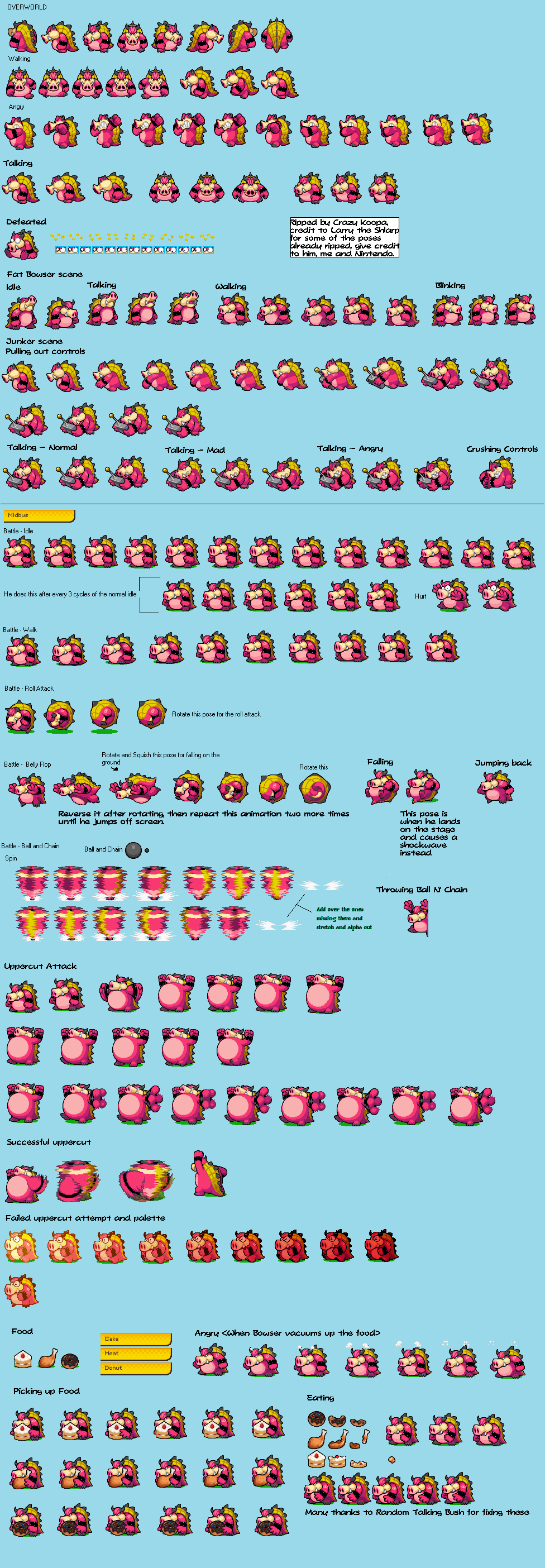 Image - Midbus sprites.png | Smash Fighters Z | FANDOM powered by Wikia