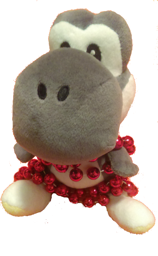 black yoshi plush