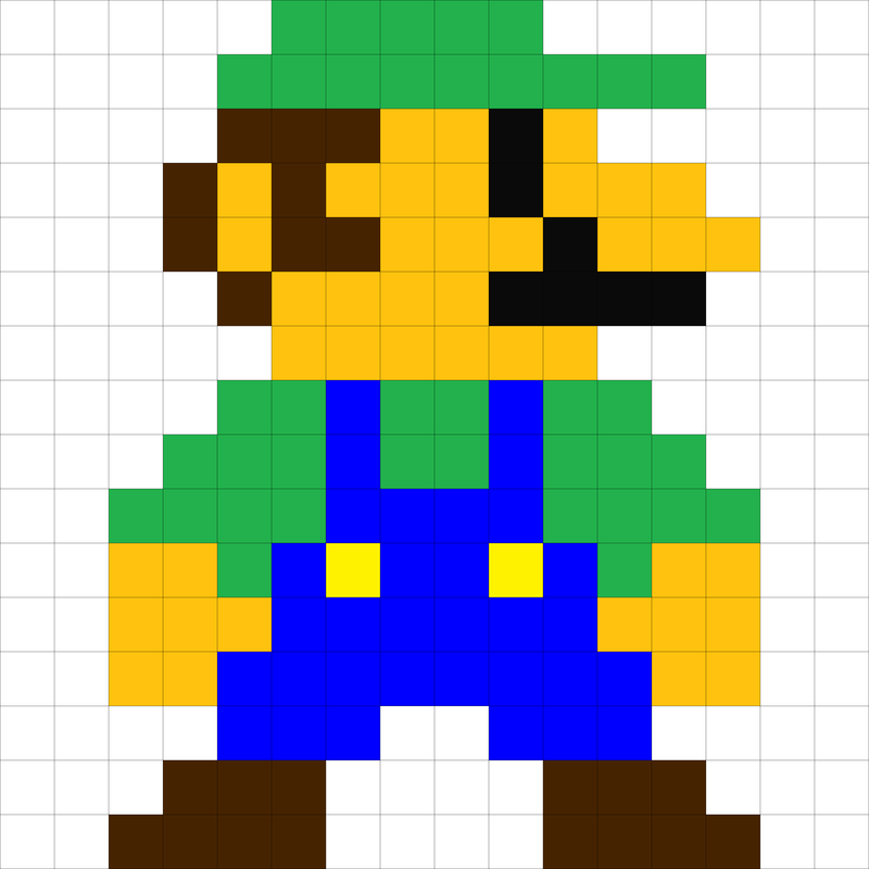 8-Bit Luigi | Super Mario and Friends new Adventure Wiki ...