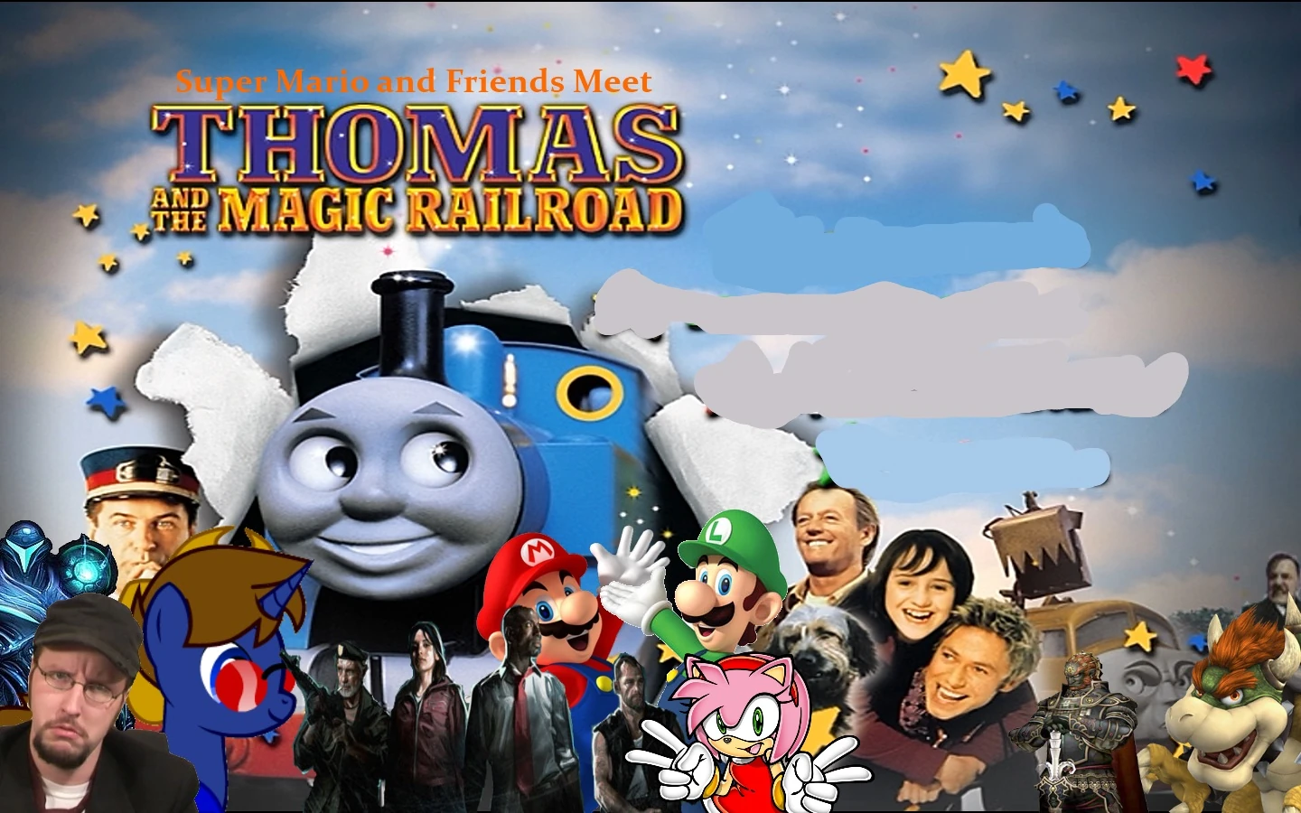 Super Mario and Friends Meet Thomas and the Magic Railroad Super
