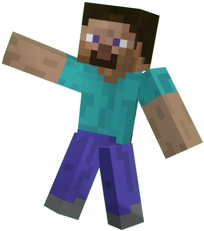 Minecraft Steve Is Strong