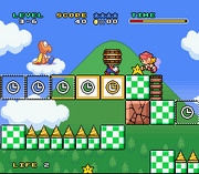 Wanda Blocco a tempo Screenshot - Mario & Wario