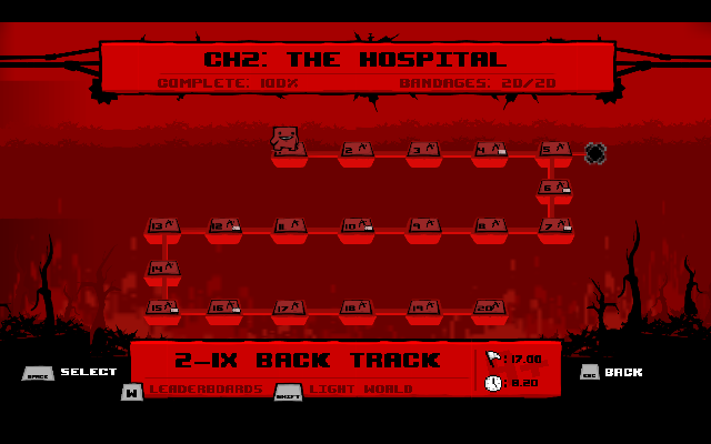 Super meat boy hospital dark world level 9 walkthrough