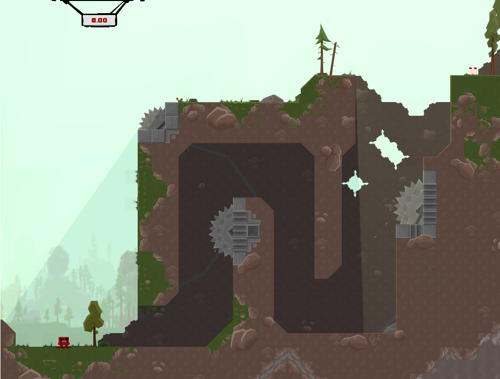 Super meat boy bandage in every level Super meat boy bandage in every level