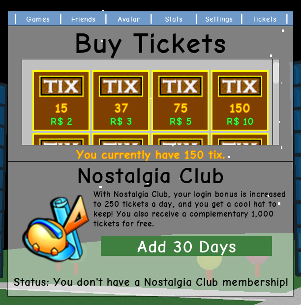 Nostalgia Club Super Nostalgia Zone Wiki Fandom Powered - roblox super nostalgia zone how to get tix