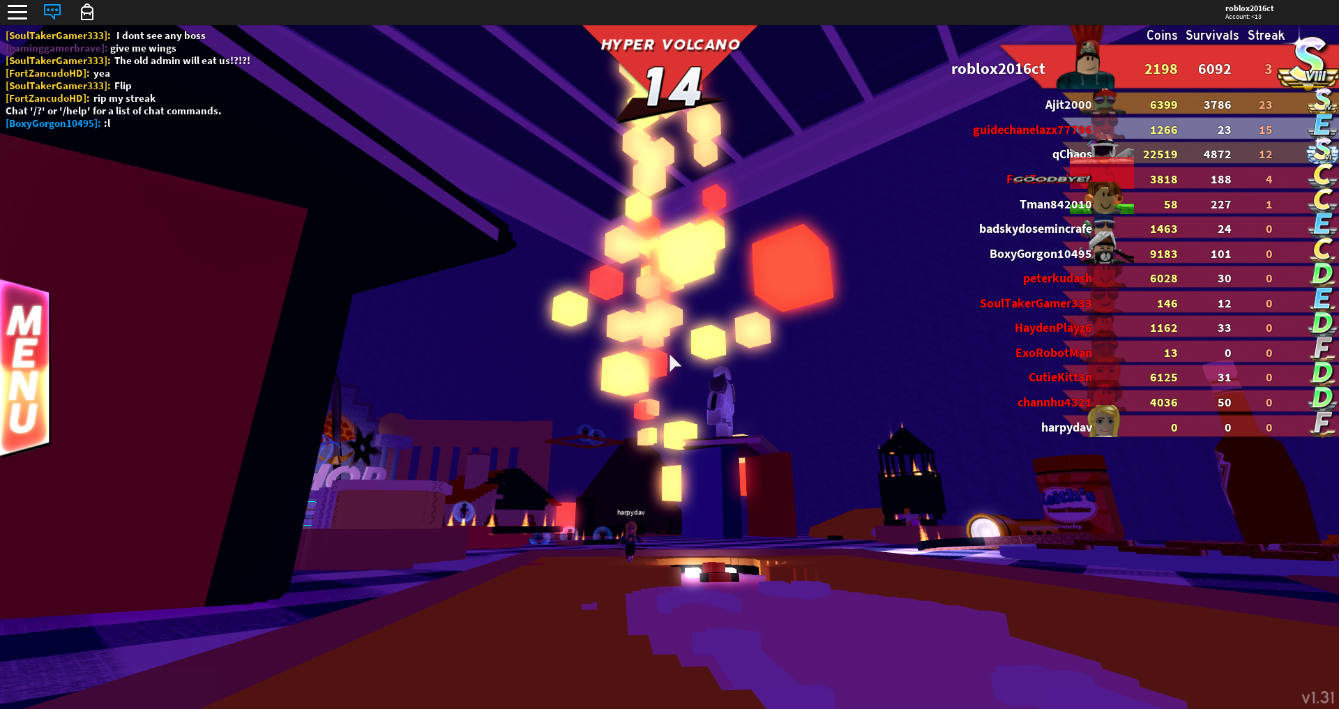 Volcano Survive The Disasters 2 Wiki Fandom - i used roblox admin to add natural disasters