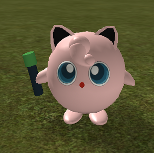 jigglypuff survive disasters microphone marker holding fanon