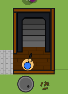 Outside