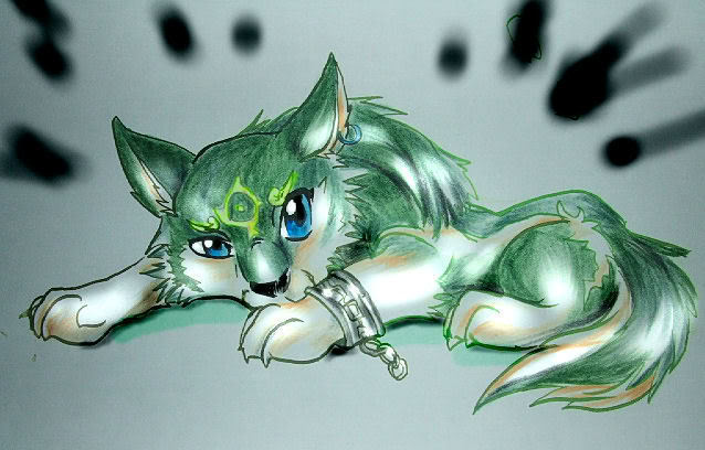 Cutegreenwolfpup
