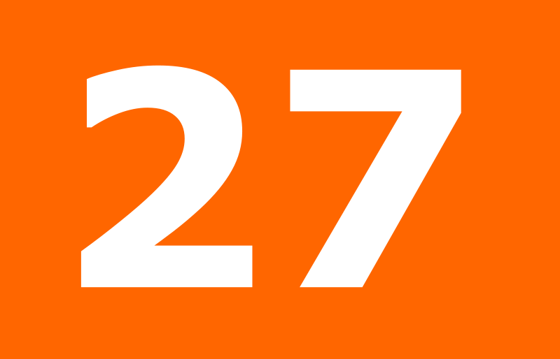 27 - 27 (number) - JapaneseClass.jp