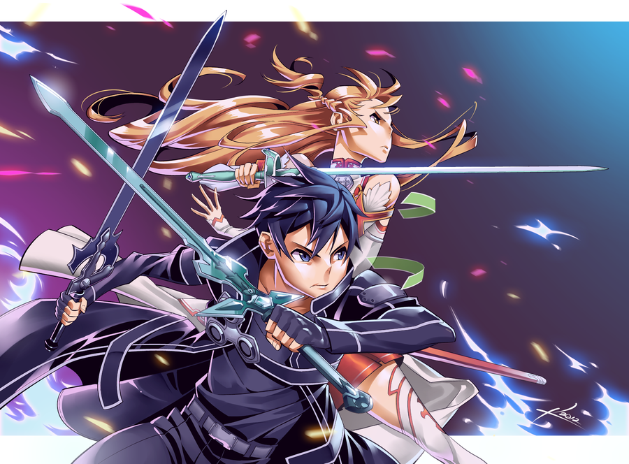 Sword Art Online Wallpaper Kirito And Asuna 76637 Usbdata