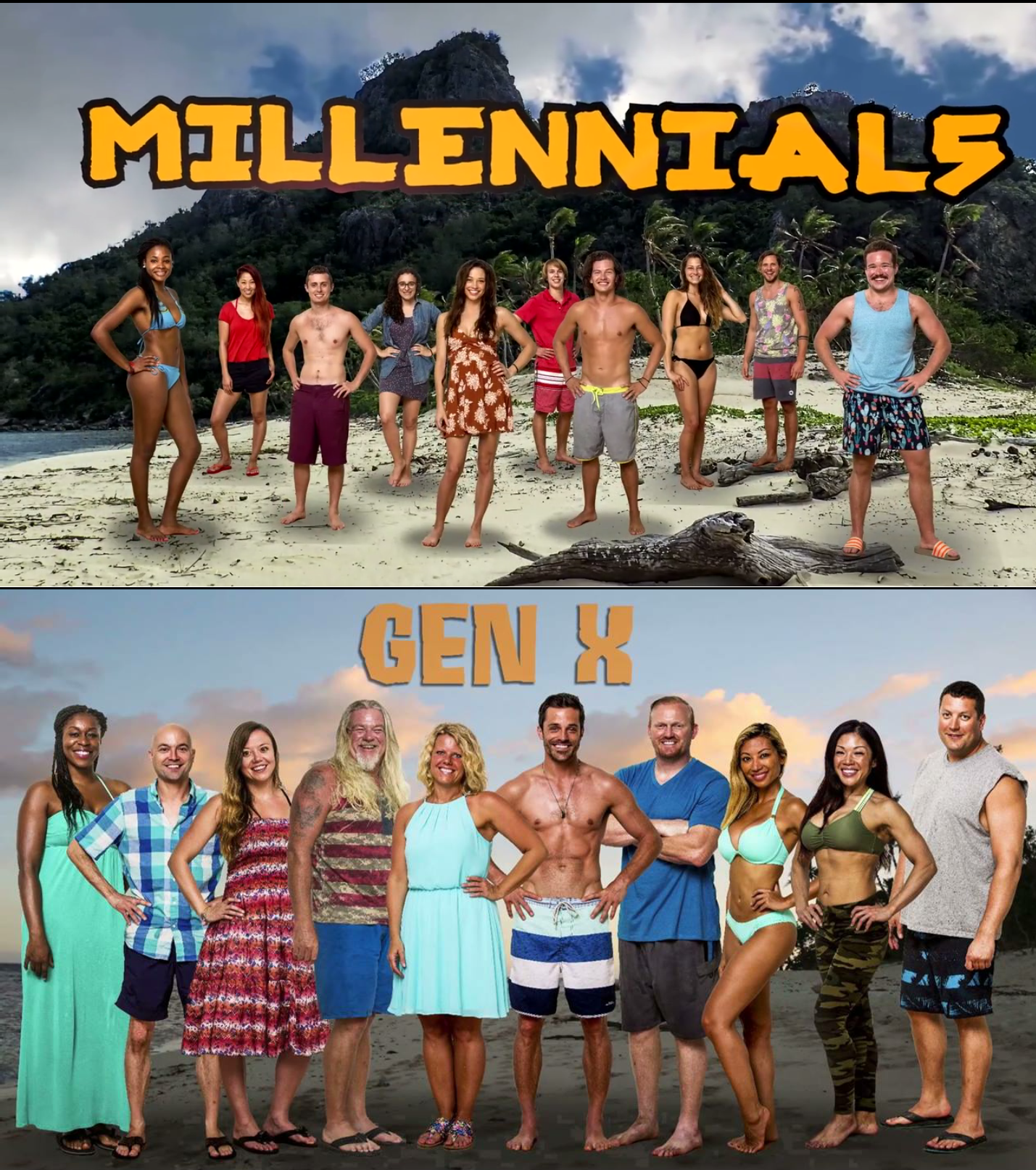 Survivor Millennials Vs Gen X Survivor Wiki Fandom Powered By Wikia 