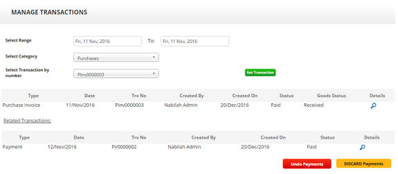 Manage trxn 2