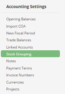 Stock grouping