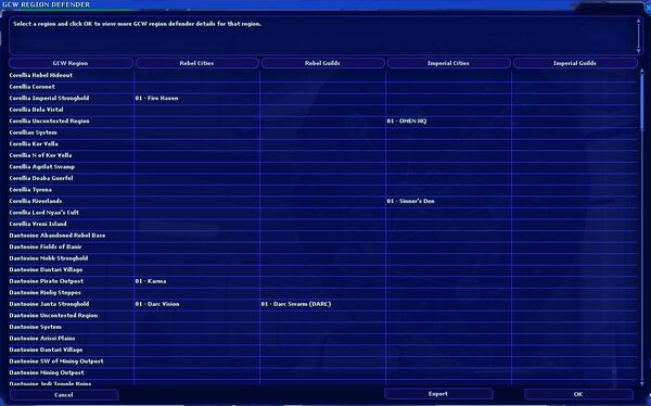 Region Defender Info
