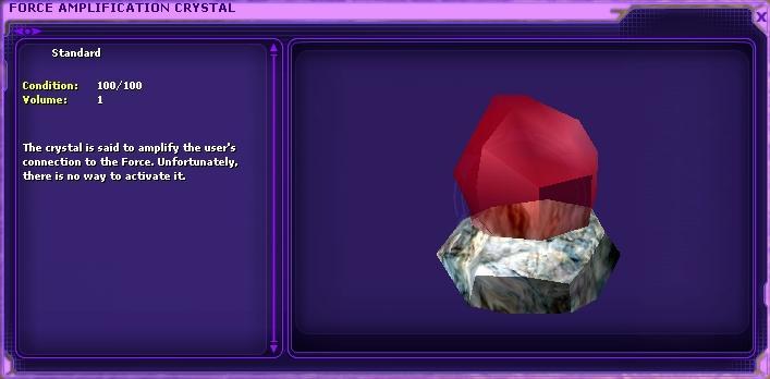 Force Amplification Crystal SWG Wiki FANDOM Powered By Wikia Latest