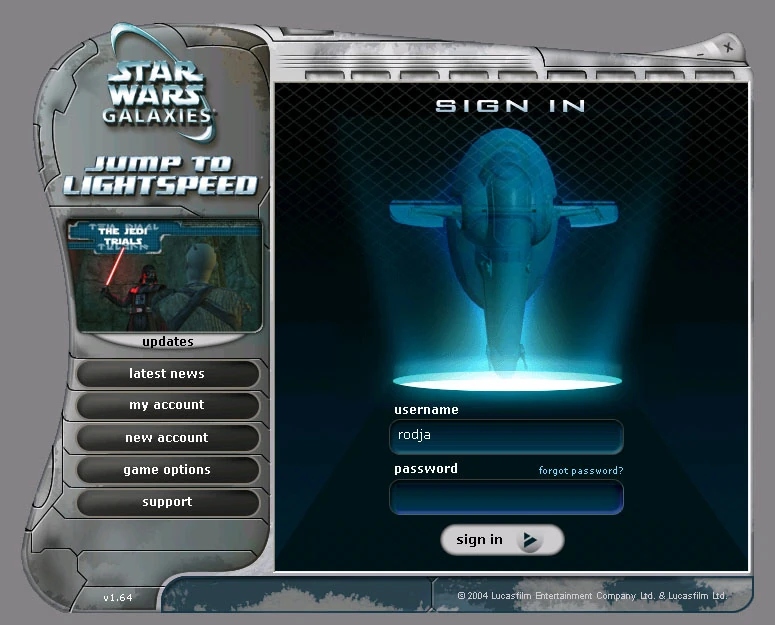 Star Wars Galaxies Jump to Lightspeed SWG Wiki FANDOM powered by Wikia