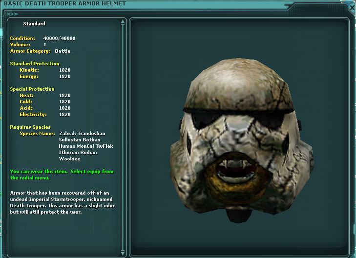 dead stormtrooper helmet