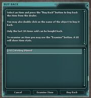 Junk buyback interface