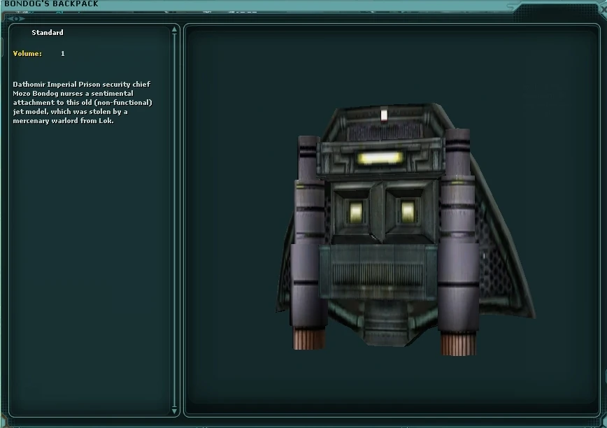 Bondog's Backpack SWG Wiki FANDOM powered by Wikia