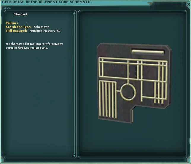 Geonosian Reinforcement Core schematic | SWG Wiki | FANDOM powered by Wikia