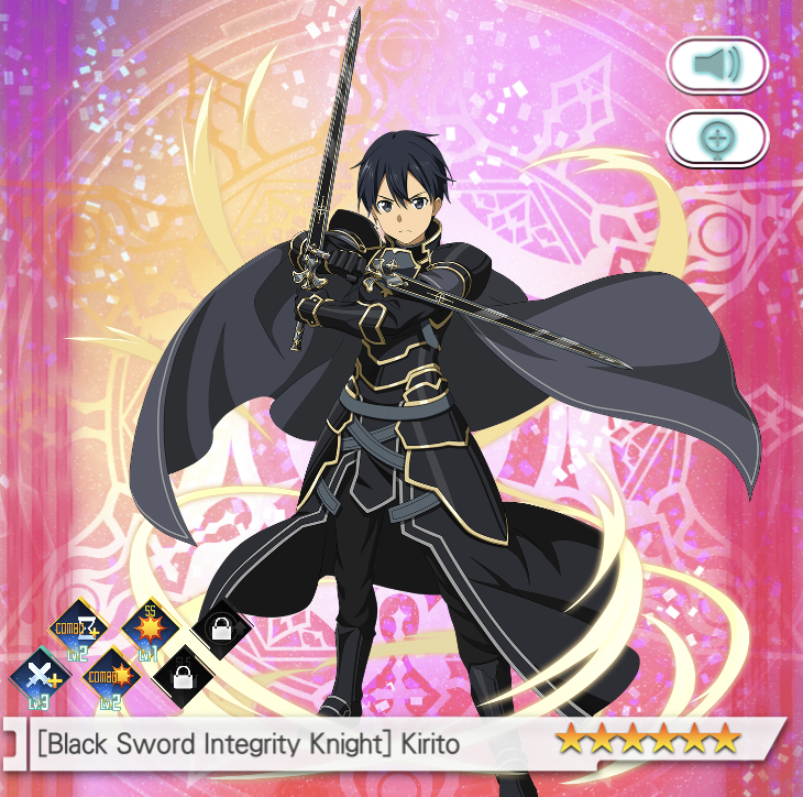 Black Sword Integrity Knight Kirito Sword Art Online Memory