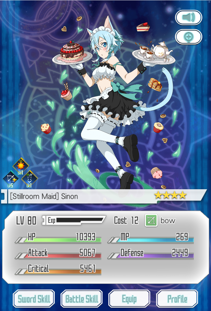 Stillroom Maid Sinon Sword Art Online Memory Defrag Wiki