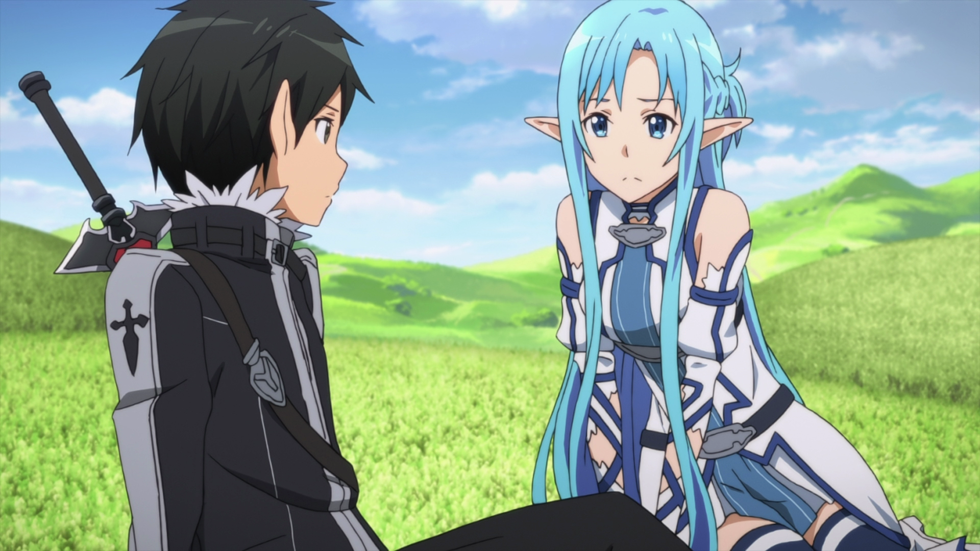 sword art online kirito and asuna