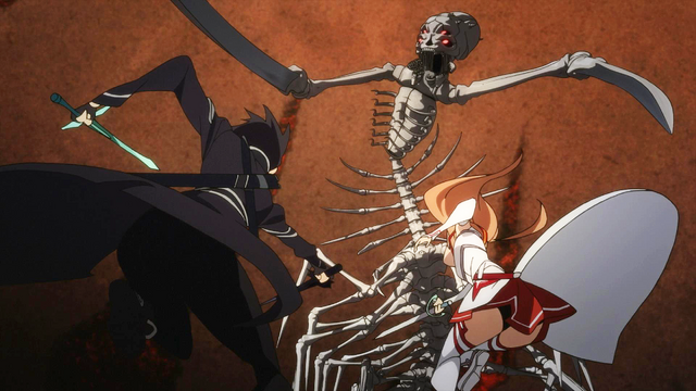 Image - EP13 The Skull Reaper fighting .png | Sword Art Online Wiki