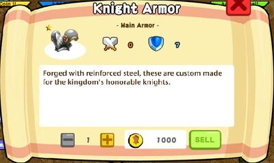 Knight Armor Text