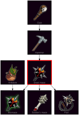 ResearchTree Steel mace
