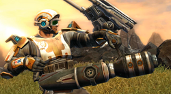 Trooper Commando met een blaster cannon