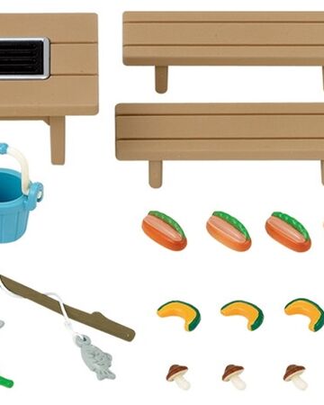 sylvanian families bbq set