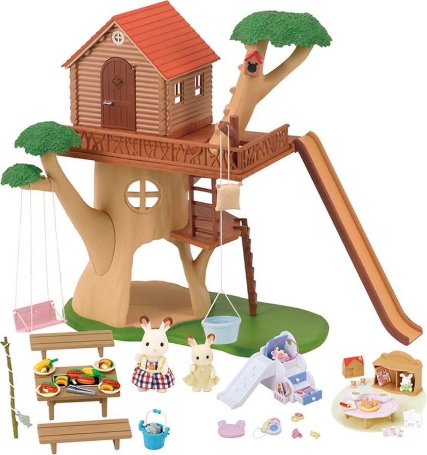 sylvanian treehouse gift set