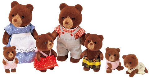 sylvanian marmalade bear family